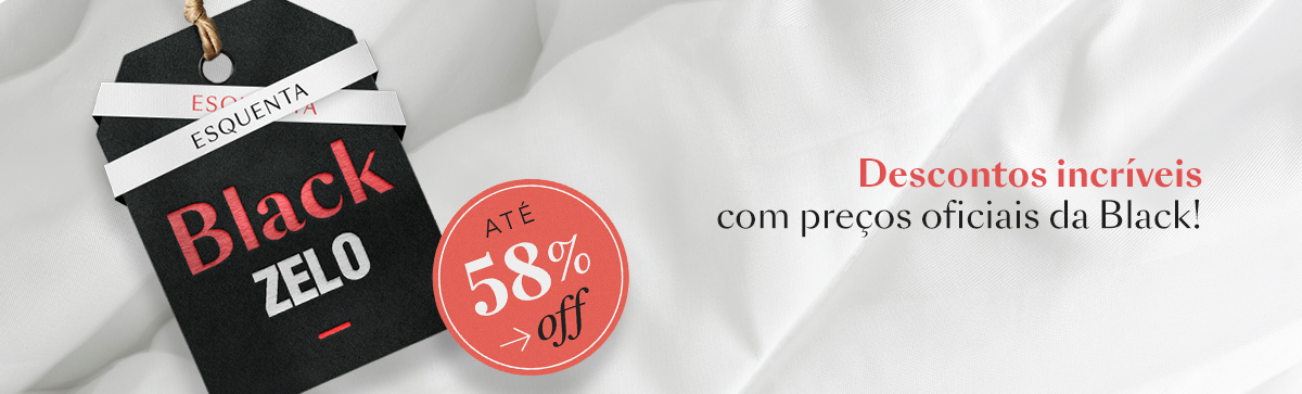 Descontos de até 58% Off
