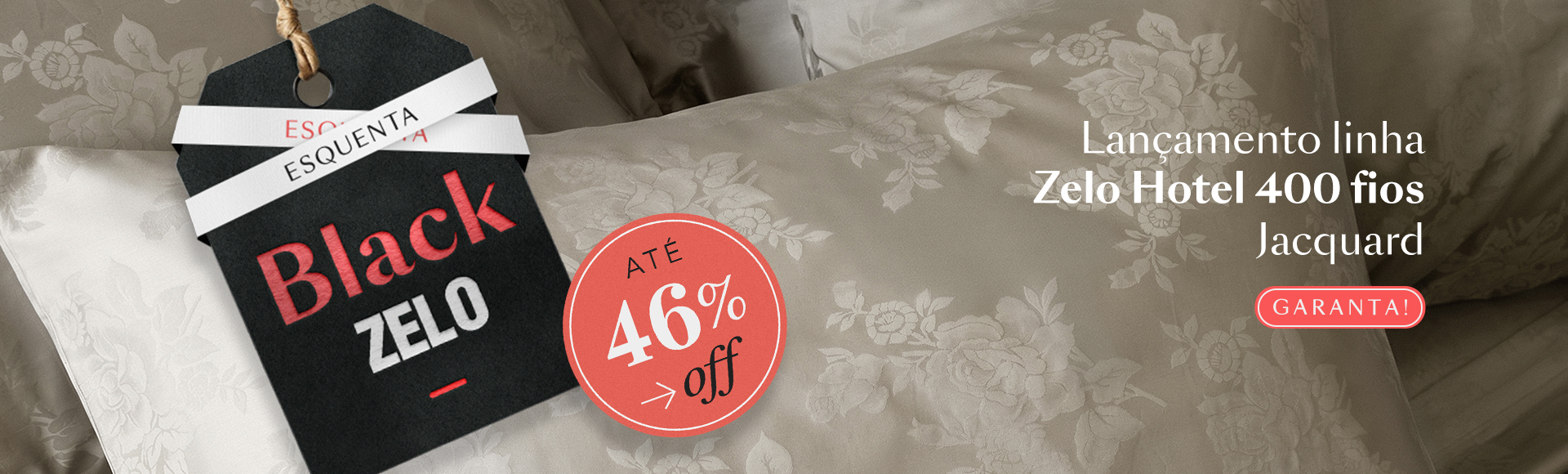 Zelo Hotel 400 Jacquard com até 46% OFF!