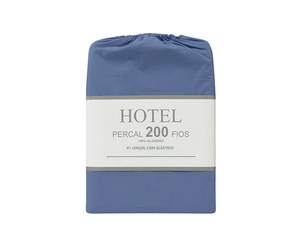 Lençol Zelo Hotel com Elástico Queen - Percal 200 Fios