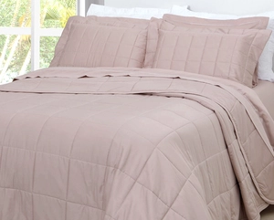 Colcha Matelassê Satinée Square King com 2 Porta Travesseiros - Percal 300 Fios Acetinado - Casa K