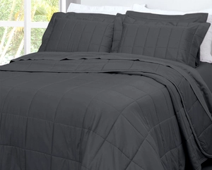 Colcha Matelassê Satinée Square King com 2 Porta Travesseiros - Percal 300 Fios Acetinado - Casa K