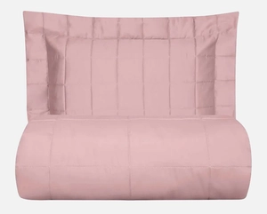 Colcha Matelassê Satinée Square King com 2 Porta Travesseiros - Percal 300 Fios Acetinado - Casa K