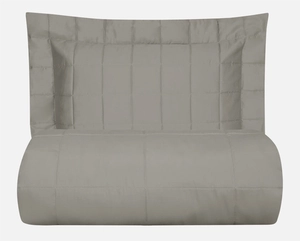 Colcha Matelassê Satinée Square Queen com 2 Porta Travesseiros - Percal 300 Fios Acetinado - Casa K