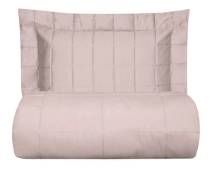 Colcha Matelassê Satinée Square Casal com 2 Porta Travesseiros - Percal 300 Fios Acetinado - Casa K