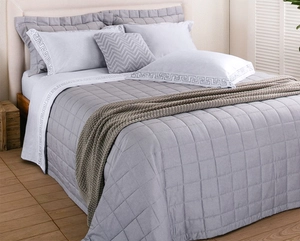 Jogo de Cama Buddemeyer Vision Santorini Queen - Cetim 300 Fios