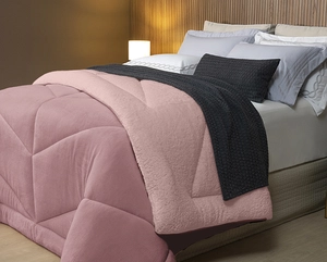 Coberdrom Dupla Face Winter Colors Queen - Lavive