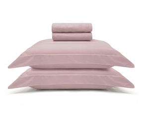 Jogo de Cama Zelo Select Maquinetado King - Percal 400 Fios - Toque Acetinado - Rosê