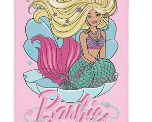 Toalha de Banho Lepper Aveludada Barbie - Gramatura: 280g/m²