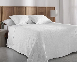 Colcha Matelassê Buddemeyer Hanna Jacquard Queen com 2 Porta Travesseiros
