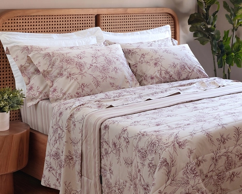 Colcha Matelassê Alexandre Herchcovitch Queen - Percal 180 Fios - Vintage