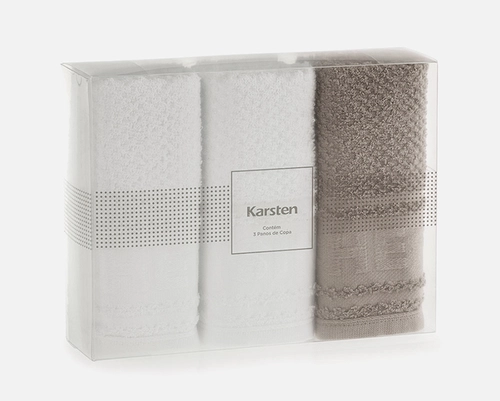 Kit Pano de Copa Karsten Cuisine - 3 peças