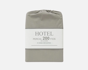 Lençol Zelo Hotel com Elástico Casal -  Percal 200 Fios
