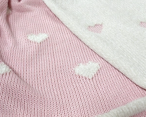 Manta Tricot Chenille Coração - Zelo Select