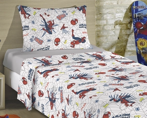 Jogo de Cama Lepper Kids Spider Man - 100% Algodão - 150 Fios