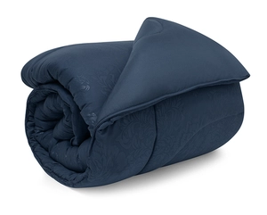 Kit Zelo SuperSoft Embossed Edredom + Jogo de Cama Casal - Azul