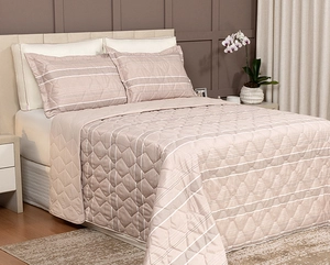 Colcha de Matelassê Speciale Queen com 2 Porta Travesseiros - Lavive
