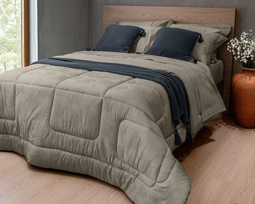 Jogo de Cama Zelo Select Jacquard Casal - Percal 400 Fios - Toque