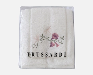 Kit Toalha de Rosto e Toalha de Lavabo Petúnia - 100% Algodão - Gramatura: 500g/m² - Trussardi