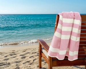 Kit Toalha de Praia e Bolsa Zelo Select - Gramatura: 500g/m² - Rosa