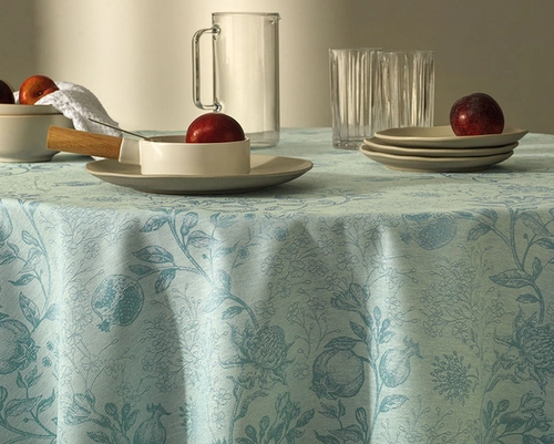 Toalha de Mesa Karsten Sempre Limpa Jacquard Roman - Redonda - 1.78m