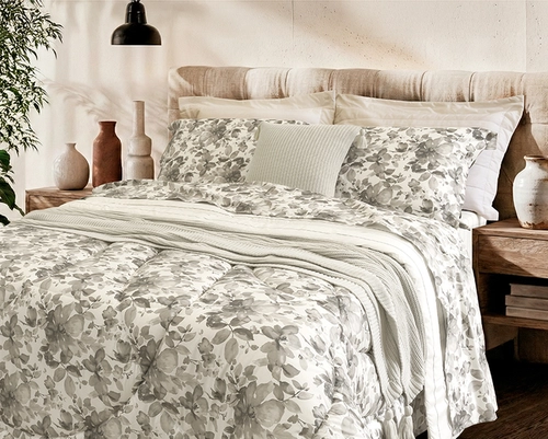 Kit Alexandre Herchcovitch 5 Peças - Edredom + Jogo de Cama Casal - Málaga Fendi