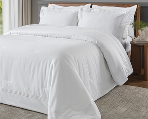 Colcha Matelassê Festonê King com 2 Porta Travesseiros - Cetim 300 Fios - Tellaio