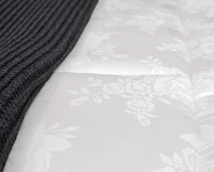 Kit Zelo Select Jacquard 5 Peças - Edredom + Jogo de Cama King - Percal 400 Fios - Branco