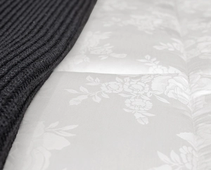 Kit Zelo Select Jacquard 5 Peças - Edredom + Jogo de Cama Queen - Percal 400 Fios - Branco