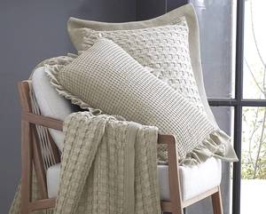 Colcha Portuguesa Linen Braga Queen com 2 Porta Travesseiros - Naturalle Fashion