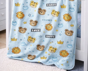 Cobertor Flannel Baby Kyör por Jolitex - Gramatura: 350g/m²