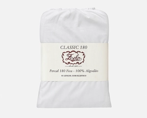 Lençol Zelo Classic com Elástico Queen - Percal 180 Fios