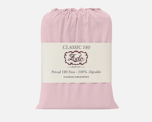 Lençol Zelo Classic com Elástico Solteiro - Percal 180 Fios