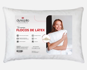 Travesseiro Dunlopillo 100% Flocos de Látex 0.50x0.70m - Exclusividade Zelo