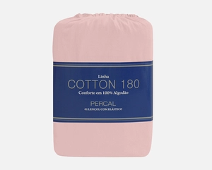 Lençol Zelo Percal 180 com Elástico Solteiro