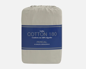 Lençol Zelo Percal 180 com Elástico Solteiro