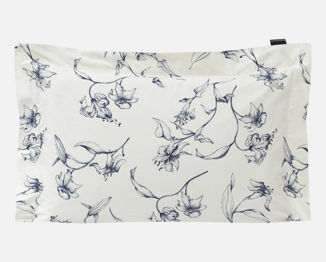 Fronha para Travesseiro 0.50x0.70m Alexandre Herchcovitch - Percal 180 Fios - Lyric Azul