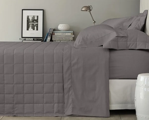 Jogo de Cama Buddemeyer Damask Stripes King - Cetim 300 Fios