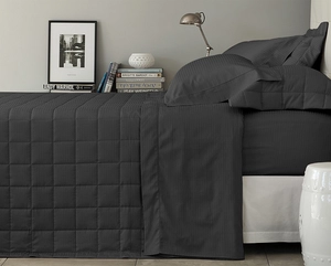 Jogo de Cama Buddemeyer Damask Stripes King - Cetim 300 Fios