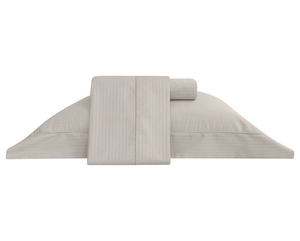 Jogo de Cama Buddemeyer Damask Stripes King - Cetim 300 Fios