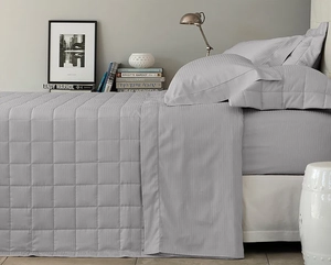 Jogo de Cama Buddemeyer Damask Stripes Queen - Cetim 300 Fios