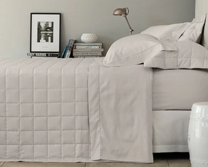 Jogo de Cama Buddemeyer Damask Stripes Casal - Cetim 300 Fios