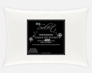 Travesseiro Zelo Select Toque de Pluma 0.50x0.70m - Percal 400 Fios